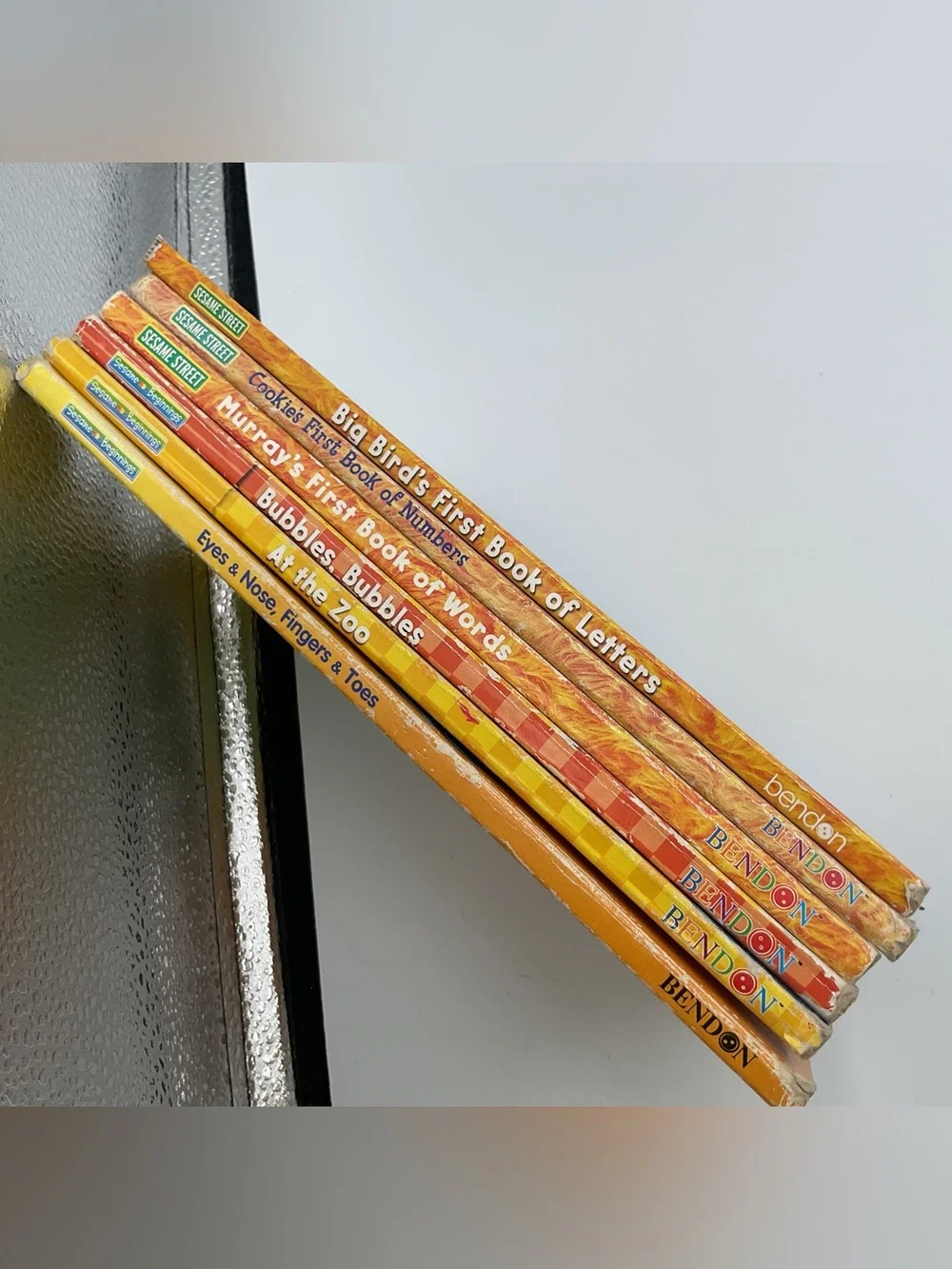 Lot x6 Sesame Street Shaped Board Books Bendon Beginnings & First Books 2000's